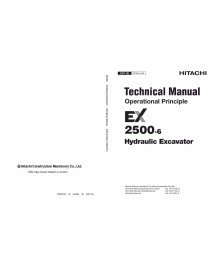 Hitachi EX 2500-6 escavadeira hidráulica pdf princípio operacional manual técnico - Hitachi manuais - HITACHI-TO18L-EN