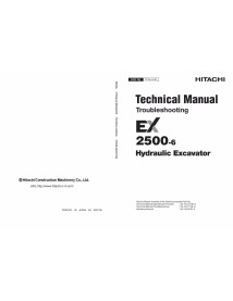 Hitachi EX 2500-6 pelle hydraulique manuel technique de dépannage pdf - Hitachi manuels - HITACHI-TT18LE00
