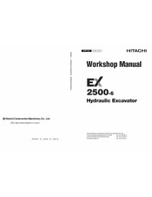 Hitachi EX 2500-6 escavadeira hidráulica manual de oficina pdf - Hitachi manuais - HITACHI-W18L-EN