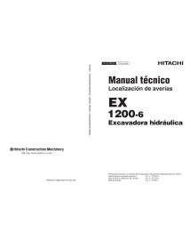 Hitachi EX 1200-6 excavadora hidráulica pdf solución de problemas manual técnico ES - Hitachi manuales - HITACHI-TT18J-ES