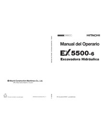 Hitachi EX 5500-6 escavadeira hidráulica pdf manual do operador ES - Hitachi manuais - HITACHI-SM18N-ES