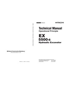 Hitachi EX 5500-6 escavadeira hidráulica pdf princípio operacional manual técnico - Hitachi manuais - HITACHI-TO18N-EN