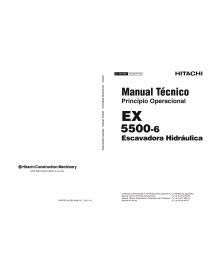 Hitachi EX 5500-6 escavadeira hidráulica pdf princípio operacional manual técnico PT - Hitachi manuais - HITACHI-TO18N-PT