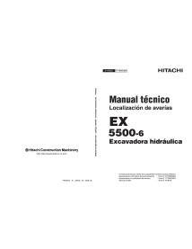 Hitachi EX 5500-6 escavadeira hidráulica pdf manual técnico de solução de problemas ES - Hitachi manuais - HITACHI-TT18N-ES