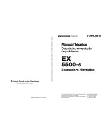 Hitachi EX 5500-6 escavadeira hidráulica pdf manual técnico de solução de problemas PT - Hitachi manuais - HITACHI-TT18N-PT