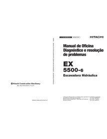 Hitachi EX 5500-6 escavadeira hidráulica pdf manual de oficina PT - Hitachi manuais - HITACHI-W18N-PT