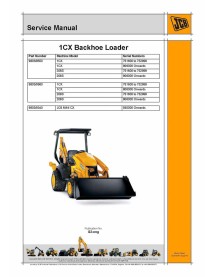 Manual de servicio de la retroexcavadora Jcb mini CX - JCB manuales - JCB-9803-9340