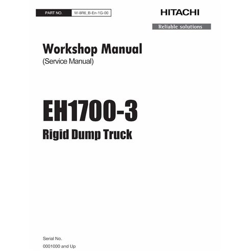 Hitachi EH 1700-3 caminhão basculante rígido pdf manual de oficina - Hitachi manuais - HITACHI-W8R6BEN1G00-EN