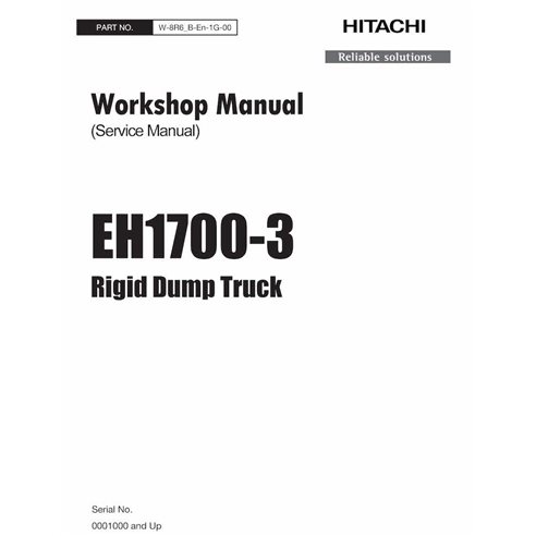 HITACHI-W8R6BEN1G00 Hitachi EH 1700-3 rigid dump truck pdf workshop manual