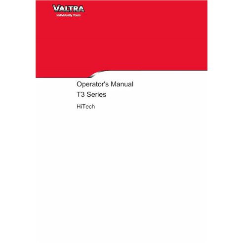 Tractor Valtra T133H, T153H, T173H y T193H manual del operador pdf - Valtra manuales - VALTRA-39867211-EN