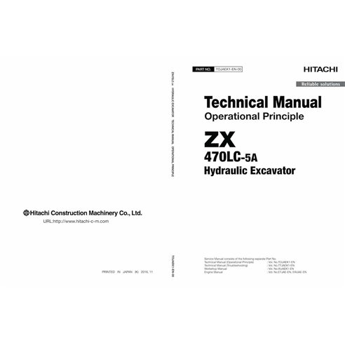 Manual do operador da escavadeira hidráulica Hitachi ZX 470LC-5A pdf - Hitachi manuais - HITACHI-TOJAEK1-EN