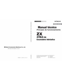 Hitachi ZX 470LC-5A pelle hydraulique pdf manuel d'utilisation ES - Hitachi manuels - HITACHI-TOJAEK1-ES