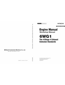 Hitachi 6WG1 Tier 4 engine pdf workshop manual  - Hitachi manuals - HITACHI-EWJBK40-EN