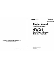 Hitachi 6WG1 Tier 4 engine pdf technical manual  - Hitachi manuals - HITACHI-ETJBK40-EN