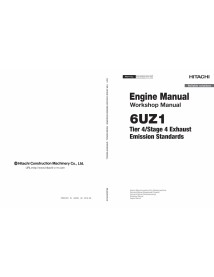 Manual de oficina pdf do motor Hitachi 6UZ1 Tier 4 - Hitachi manuais - HITACHI-EWJAG50-EN