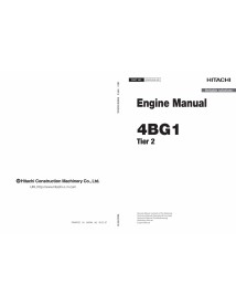 Hitachi 4BG1 Tier 2 engine pdf workshop manual  - Hitachi manuals - HITACHI-EDAGEN00