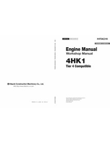 Manuel d'atelier pdf du moteur Hitachi 4HK1 Tier 4 - Hitachi manuels - HITACHI-EWDC150-EN