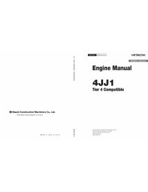 Manuel d'atelier pdf du moteur Hitachi 4JJ1 Tier 4 - Hitachi manuels - HITACHI-EDBR50EN01