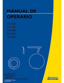 New Holland T8.320, T8.350, T8.380, T8.410, T8.435 manuel d'utilisation du tracteur pdf ES - Nouvelle-Hollande Agriculture ma...