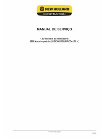 New Holland 12D EVO chargeuse sur pneus pdf manuel d'entretien PT - Construction New Holland manuels - NH-71114517-PT