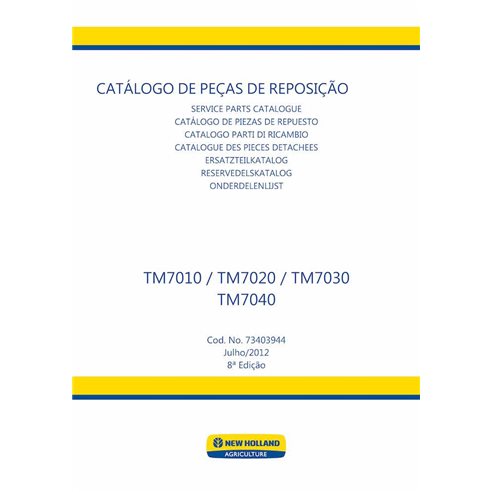 NH-73403944-PC New Holland TM7010, TM7020, TM7030, TM7040 multilanguage tractor pdf parts catalog