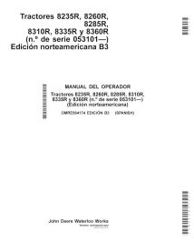 JD-OMRE564174-ES Manual del operador del tractor John Deere 8235R, 8260R, 8285R, 8310R, 8335R y 8360R ES (OMRE564174)