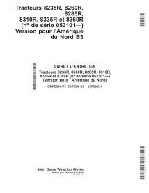 John Deere 8235R, 8260R, 8285R, 8310R, 8335R and 8360R tractor pdf operator's manual FR - John Deere manuals - JD-OMRE564173-FR