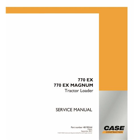 Case 770EX MAGNUM tracteur chargeur pdf manuel d'entretien - Cas manuels - CASE-48190544-EN