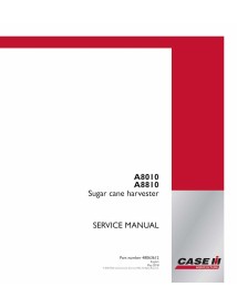 Colheitadeira de cana Case IH A8010, A8810 pdf manual de serviço - Caso IH manuais - CASE-48063612-EN