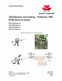 Massey Ferguson MF5708, MF5709, MF5710, MF5711 trator Dyna-4 pdf livro de serviço técnico DA - Massey Ferguson manuais - MF-A...