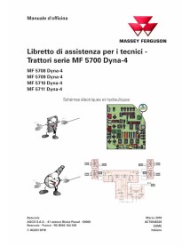 Massey Ferguson MF5708, MF5709, MF5710, MF5711 trator Dyna-4 pdf livro de serviço técnico de TI - Massey Ferguson manuais - M...