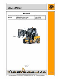 Jcb Teletruk 2.0 D/G, 2.5D/G, 3.0 D/G, 4x4 3.0D, 4x4 3.5 D forklift service manual - JCB manuals - JCB-9803-3400