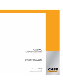 Case CX210C LC Versión Tier 3 LATAM Market excavadora sobre orugas pdf manual de servicio - Caso manuales - CASE-47985408-EN