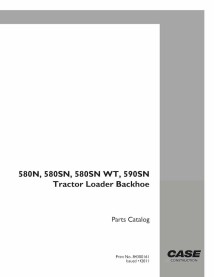 Case 580N, 580SN, 590SN retroexcavadora pdf catálogo de piezas - Caso manuales - CASE-84300161-EN