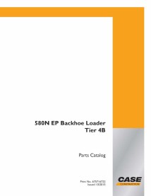 Case 580N EP Tier 4B backhoe loader pdf parts catalog  - Case manuals - CASE-675716722-EN