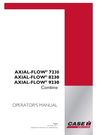 CASE-AF7230-9230-OM Case IH Axial-Flow 7230, 8230, 9230 combine pdf operator's manual