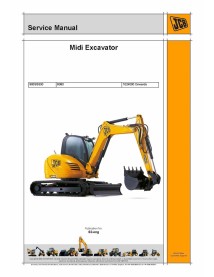 Manual de serviço da miniescavadeira Jcb 8080 - JCB manuais - JCB-9803-9330