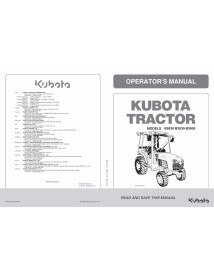 Kubota B2630, B3030, B3000 manuel d'utilisation du tracteur pdf - Kubota manuels - KUBOTA-6C265-6311-1-EN