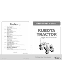 Kubota B2650, B3350, B3350SU Tractor Pdf Operator's Manual