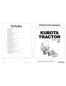 Kubota B23S, LA340, BT603 manuel d'utilisation du tracteur pdf - Kubota manuels - KUBOTA-K2892-7121-2-EN