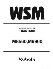 Kubota M8560, M9960 tractor pdf manual de taller FR - Kubota manuales - KOBOTA-9Y111-06953-FR