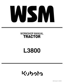 Kubota L3800 tractor pdf workshop manual  - Kubota manuals - KUBOTA-9Y011-13601-EN