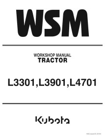 Kubota L3301, L3901, L4701 tracteur pdf manuel d'atelier. - Kubota manuels - KUBOTA-9Y111-10121-EN