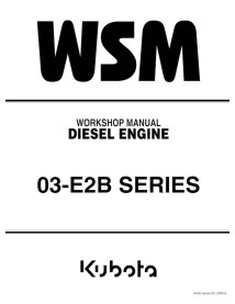 Kubota 03-E2B diesel engine pdf workshop manual  - Kubota manuals - KUBOTA-9Y011-03091-EN