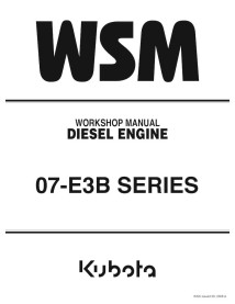 Kubota 07-E3B diesel engine pdf workshop manual  - Kubota manuals - KUBOTA-9Y111-01032-EN