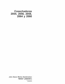 TM4507-ES John Deere 2054, 2056, 2058, 2064, 2066 combine technical manual ES (TM4507)
