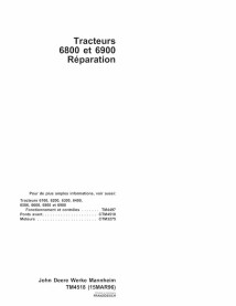 John Deere 6800, 6900 tractor pdf manual técnico de reparación FR - John Deere manuales - JD-TM4518-FR