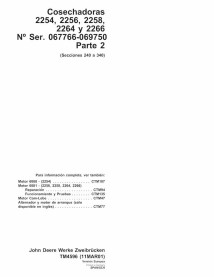 TM4596-ES John Deere 2254, 2256, 2258, 2264, 2266 combine technical manual ES (TM4596)