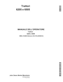 John Deere 6205, 6505 tracteur pdf manuel d'utilisation IT - John Deere manuels - JD-OMAL153069-IT