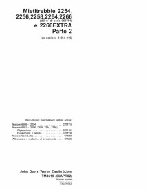TM4619-IT Manual técnico de la cosechadora John Deere 2254, 2256, 2258, 2264, 2266 IT (TM4619)